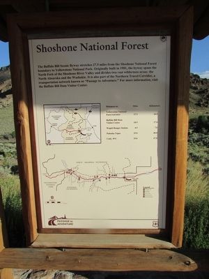 Shoshone National Forest Marker image. Click for full size.