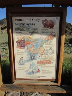 Buffalo Bill Cody Scenic Byway Marker. Click for full size. Buffalo Bill Cody Scenic Byway Marker image. Click for full size.