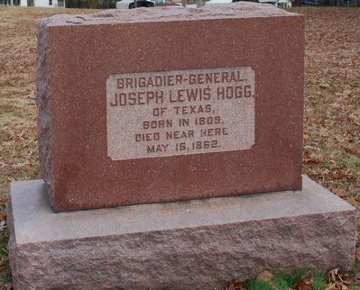 Brigadier-General Joseph Lewis Hogg Marker image. Click for full size.