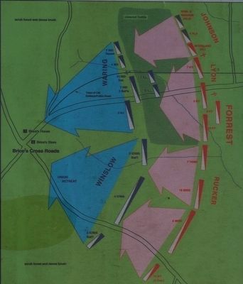 Brice's Cross Roads Marker Map image. Click for full size.