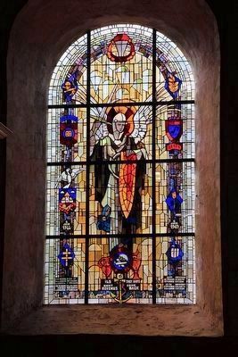 Stained-Glass Window of Church. Click for full size. Stained-Glass Window of Church image. Click for full size.