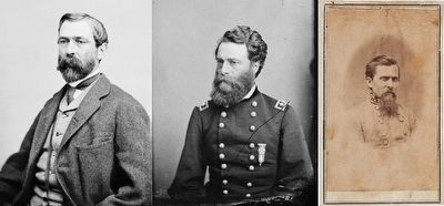 Generals Taylor, Mower & Walker. image. Click for full size.