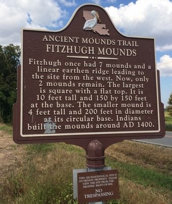 Fitzhugh Mound Marker image. Click for full size.
