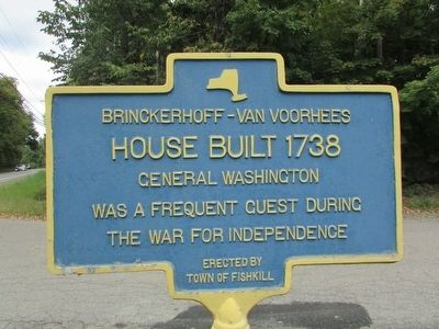 Brinckerhoff – Van Voorhees House Marker. Click for full size. Brinckerhoff – Van Voorhees House Marker image. Click for full size.