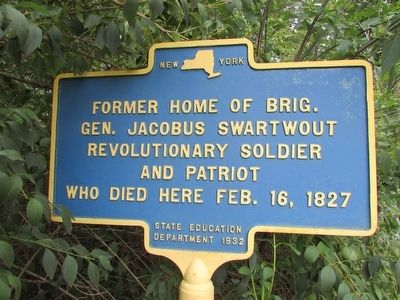 Gen. Swartwout Home Marker image. Click for full size.
