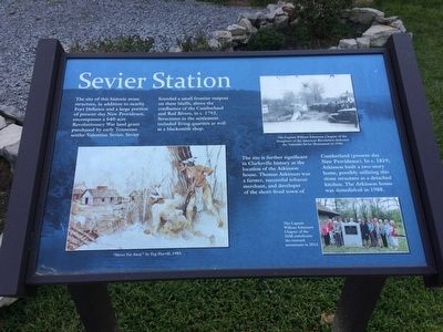 Sevier Station Marker image. Click for full size.
