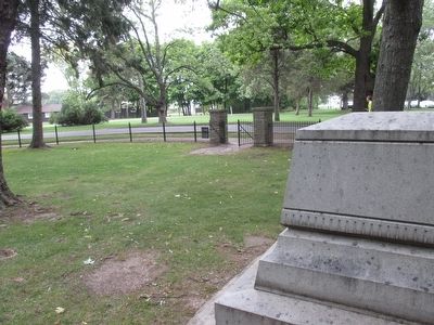 Memorial & Cemetery Entrance. Click for full size. Memorial & Cemetery Entrance image. Click for full size.