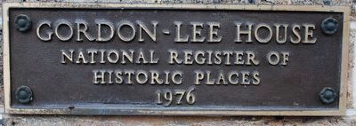 The Gordon - Lee Mansion Marker image. Click for full size.