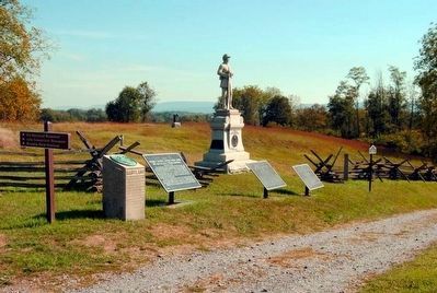 Second Army Corps Marker<br>Second Marker from the Left. Click for full size. Second Army Corps Marker<br>Second Marker from the Left image. Click for full size.