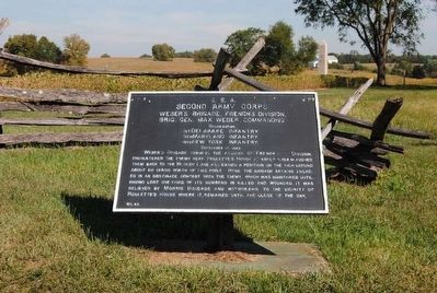 Second Army Corps Marker. Click for full size. Second Army Corps Marker image. Click for full size.