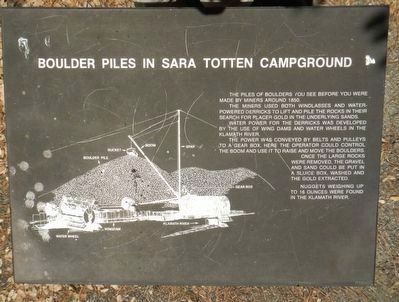 Boulder Piles in Sara Totten Campground Marker image. Click for full size.