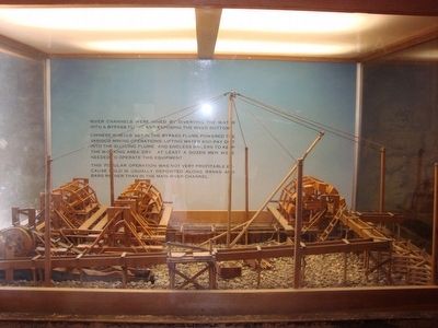 Model of a lifting derrick,. Click for full size. Model of a lifting derrick, image. Click for full size.