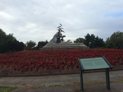 Navy and Marine Memorial Marker. Click for full size. Navy and Marine Memorial Marker image. Click for full size.