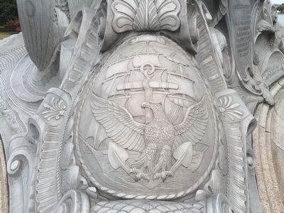 Navy and Marine Memorial Marker. Click for full size. Navy and Marine Memorial Marker image. Click for full size.