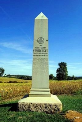 14th Connecticut Volunteer Infantry Monument. Click for full size. 14th Connecticut Volunteer Infantry Monument image. Click for full size.