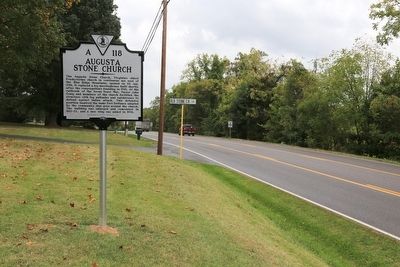 Augusta Stone Church Marker image. Click for full size.