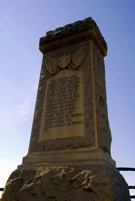 8th Ohio Regiment Monument<br>Rear Inscription. Click for full size. 8th Ohio Regiment Monument<br>Rear Inscription image. Click for full size.