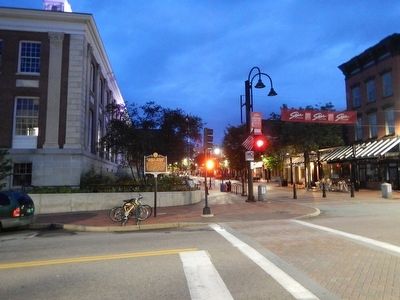 Wideview of Church Street Marketplace Marker. Click for full size. Wideview of Church Street Marketplace Marker image. Click for full size.
