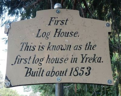 First Log House Marker. Click for full size. First Log House Marker image. Click for full size.