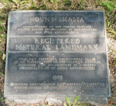 Mount Shasta Marker. Click for full size. Mount Shasta Marker image. Click for full size.