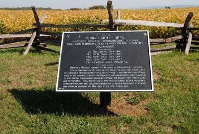 Second Army Corps Marker image. Click for full size.