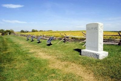 Second Army Corps Marker<br>Fourth From the Right. Click for full size. Second Army Corps Marker<br>Fourth From the Right image. Click for full size.