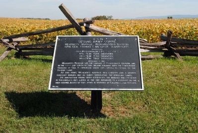 Second Army Corps Marker. Click for full size. Second Army Corps Marker image. Click for full size.