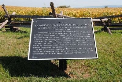 Richardson's Division, Second Army Corps Marker image. Click for full size.