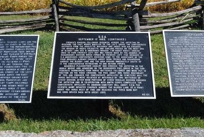 September 17, 1862 (Continued) Marker. Click for full size. September 17, 1862 (Continued) Marker image. Click for full size.