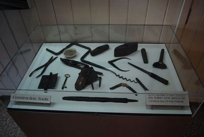 Construction Tools at Fort Pulaski National Monument Visitor Center image. Click for full size.