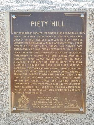 Piety Hill Marker image. Click for full size.