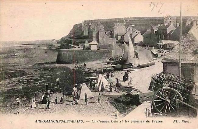 La Grande Cale et les Falaises de Fresn (The large dock and cliffs of Fresn) image. Click for full size.