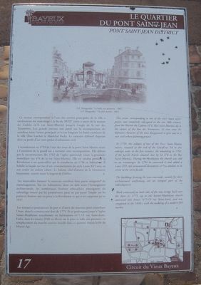 Le Quartier du Pont Saint-Jean Marker. Click for full size. Le Quartier du Pont Saint-Jean Marker image. Click for full size.