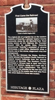 First Came the Railroad Marker. Click for full size. First Came the Railroad Marker image. Click for full size.