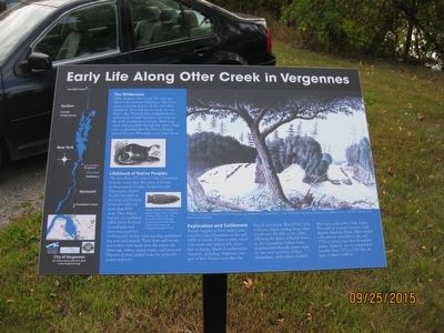 Early Life Along Otter Creek in Vergennes Marker image. Click for full size.