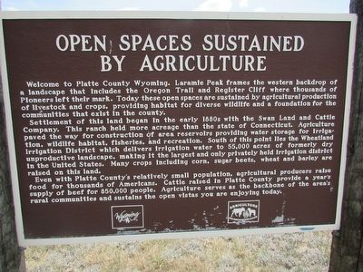 Open Spaces Sustained by Agriculture Marker image. Click for full size.