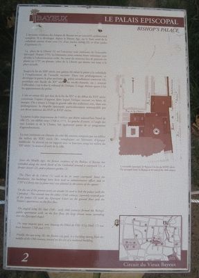 Le palais Episcopal Marker. Click for full size. Le palais Episcopal Marker image. Click for full size.