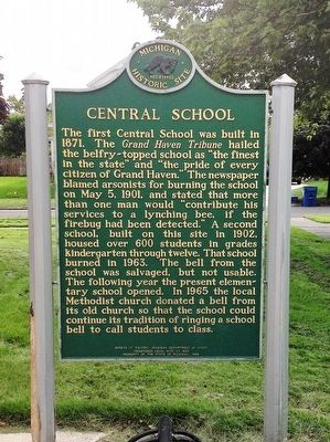 Central School Marker image. Click for full size.