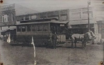 Driver, Issac Smith shown with the winter trolley.. Click for full size. Driver, Issac Smith shown with the winter trolley. image. Click for full size.