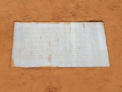 San Pedro las Huertas Catholic Church Marker. Click for full size. San Pedro las Huertas Catholic Church Marker image. Click for full size.