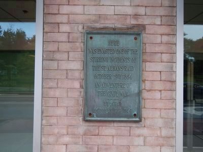 Another St. Albans Raid Marker image. Click for full size.