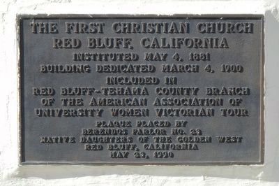 The First Christian Church Marker. Click for full size. The First Christian Church Marker image. Click for full size.