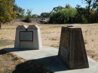 The Tehama Railroad Bridge Marker image. Click for full size.