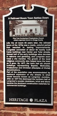 A Railroad Boom Town Settles Down Marker. Click for full size. A Railroad Boom Town Settles Down Marker image. Click for full size.