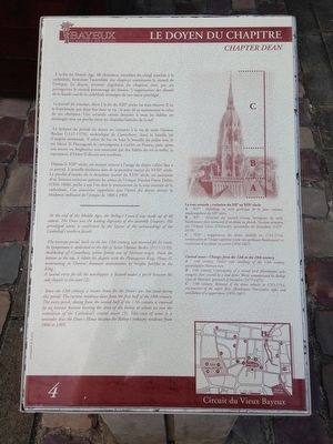 Le Doyen du Chapitre Marker. Click for full size. Le Doyen du Chapitre Marker image. Click for full size.