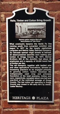 Rails, Timber and Cotton Bring Growth Marker. Click for full size. Rails, Timber and Cotton Bring Growth Marker image. Click for full size.