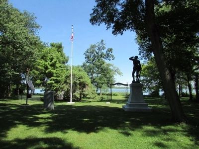 Markers in the Johnson Island Cemetery. Click for full size. Markers in the Johnson Island Cemetery image. Click for full size.