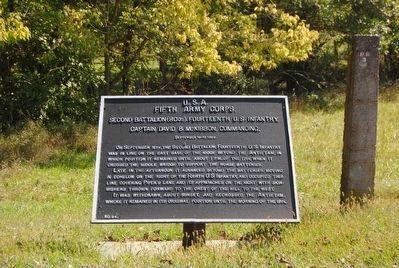 Fifth Army Corps Marker. Click for full size. Fifth Army Corps Marker image. Click for full size.