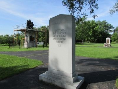 Back of Fallen Timbers Battle Memorial image. Click for full size.