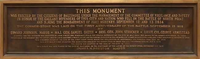 The Battle Monument Marker. Click for full size. The Battle Monument Marker image. Click for full size.
